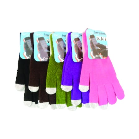 Diamond Visions Diamond Visions One Size Fits All Acrylic Texting Assorted Gloves 05-1134